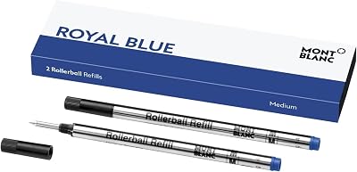 Montblanc Royal Blue Rollerball Refills M (Medium) 2 Pack