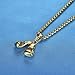 LineAve Men's Stainless Steel Boxing Gloves Pendant Necklace, 23