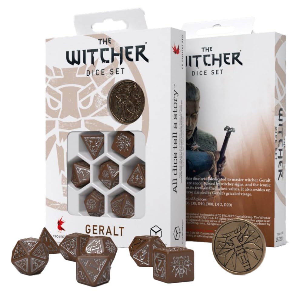 Q Workshop The Witcher pack dés Geralt Roach's Companion (7)