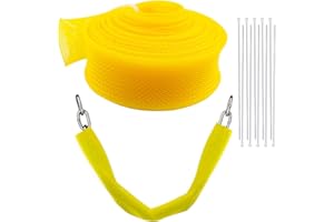JOYHUATRADE 13 FT High Visibility Chain Cover for 1.12 Inch, Safety Barrier Cover for Both Indoor and Outdoor Environment, Protects Your Chain from Being Damaged