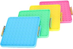 Alomejor Pegboard Rubber Band Set Colorful Nail Board Toy Handson Ability Training for Kids Plastic Pegboard Puzzle Toy, Appl