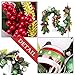 Valery Madelyn Pre-Lit 6 Feet Classic Collection Splendor Red Green White Christmas Garland with 20 LED Lights and Ball Ornaments for Front Door Window Fireplace Mantle Xmas Decor, Battery Operated