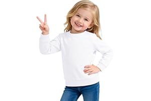 Witwot Toddler Sweatshirt Baby Girl Long Sleeve Shirts CrewNeck Cotton Pullover Tops Clothes Kids Size 2T-5T