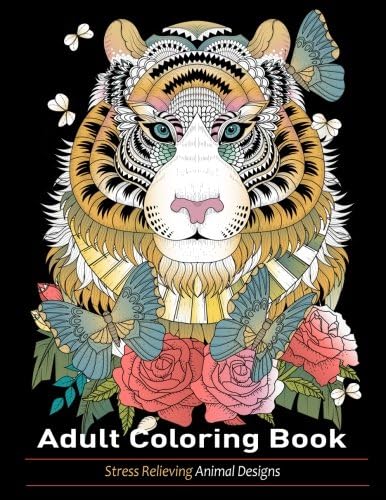Adult Coloring Book: Animal Designs