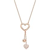 VCGCL Heart Necklaces for Women,S925 Sterling Silver Necklace,Wedding Anniversary, Birthday Gifts for Wife, Her,Girlfriend,Mom,Mother,Charm Necklace,Jewelry