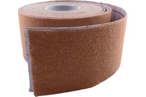 Klyranix Moleskin for Blisters - 2" x 15' Flexible Tape, Ideal for Running, Hiking, and Walking - Easily Cut to Any Size - Dark Skin Color Moleskin for Feet, Brown