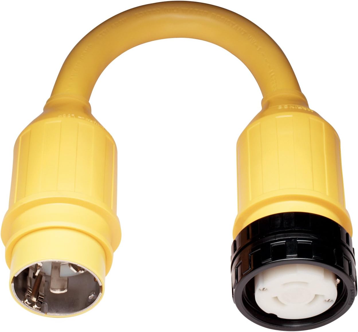 Marinco Marine Electrical Shore Power Pigtail Adapter, Yellow : Boating Shore Power Adapters : Sports & Outdoors