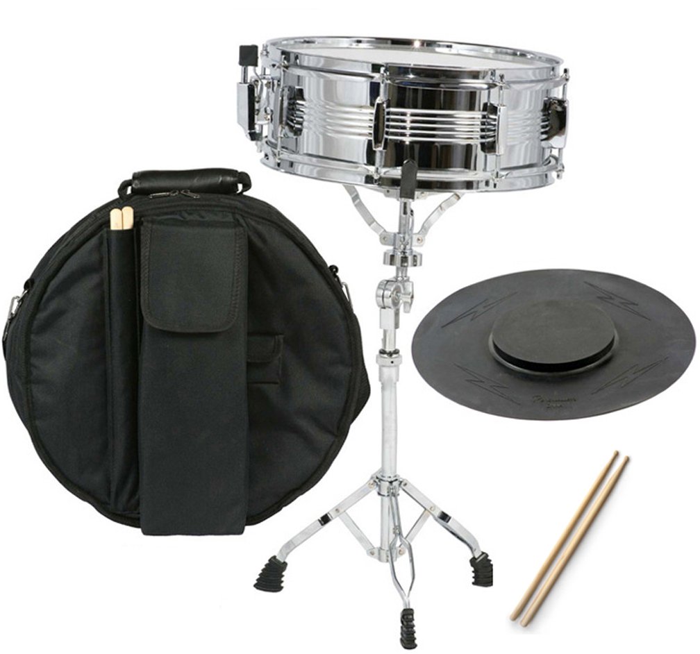 New Student Snare Drum Set with Case, Sticks, Stand and Practice Pad
