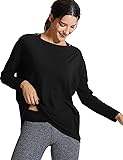 CRZ YOGA Pima Cotton Long Sleeve Workout Shirts for