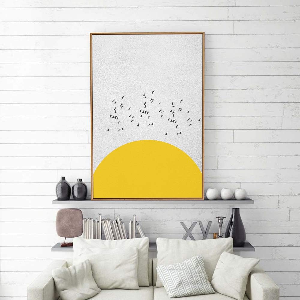 signwin Framed Canvas Wall Art Nordic Abstract Canvas Prints Home Artwork Decoration for Living Room,Bedroom - 16x24 inches