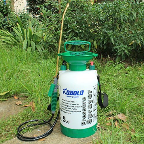 KOBOLD 1 Gallon 5Liter Hand Pump Manual Pressure Garden Fence Sprayer With Base