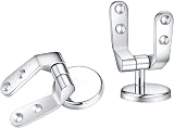 pzihao Zinc Alloy Toilet Seat Hinge Replacement Kit with Fittings for Wood view 3
