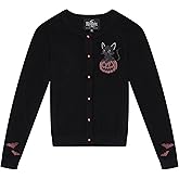 Ro Rox Cat & Pumpkin Halloween Cardigan – Spooky Embroidered Retro Knitwear