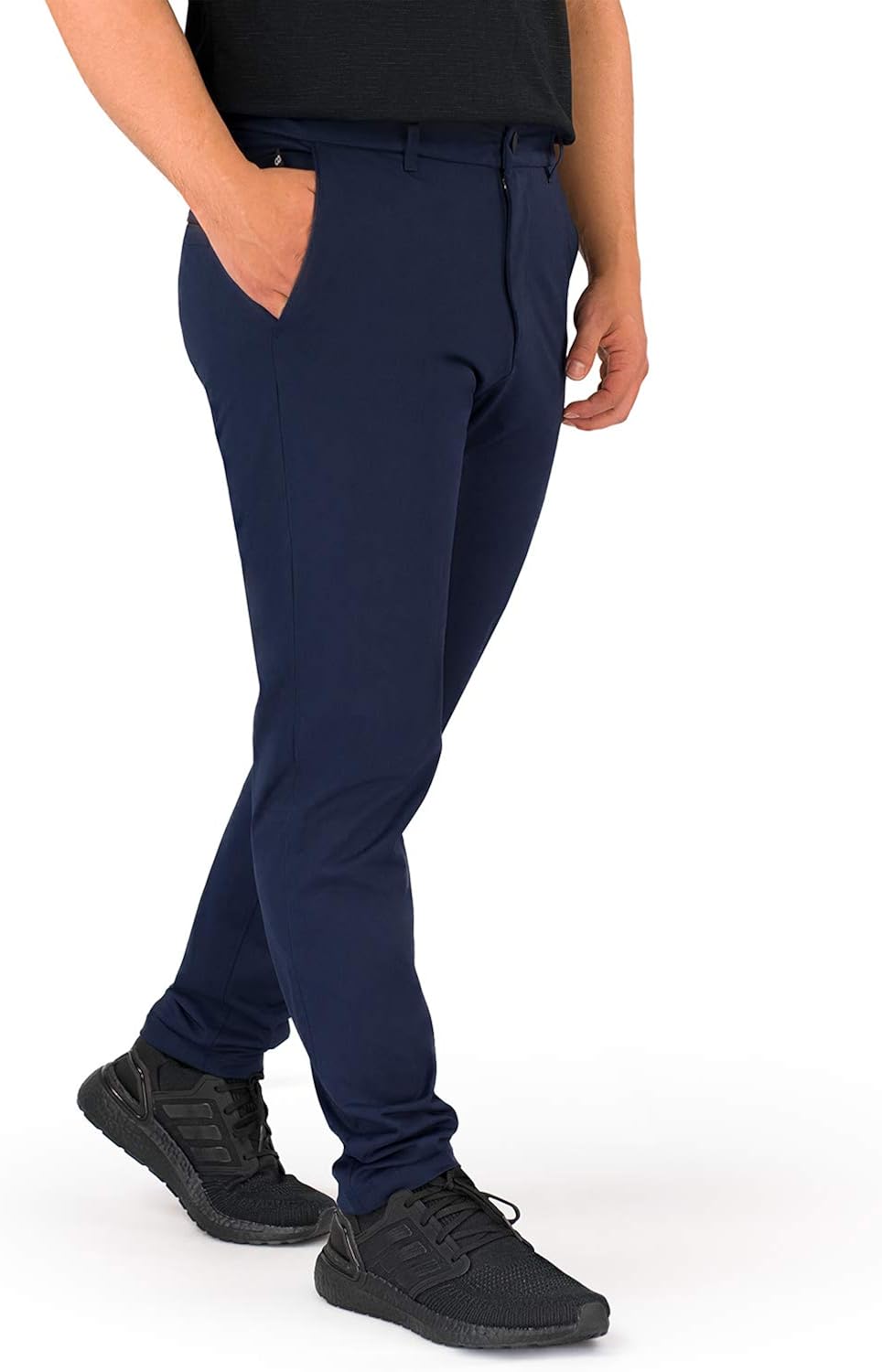 slim fit navy blue work pants