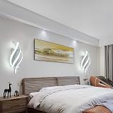 Comely Modern LED Wall Lamp 22W White Acrylic Indoor Sconce 6500K view 3