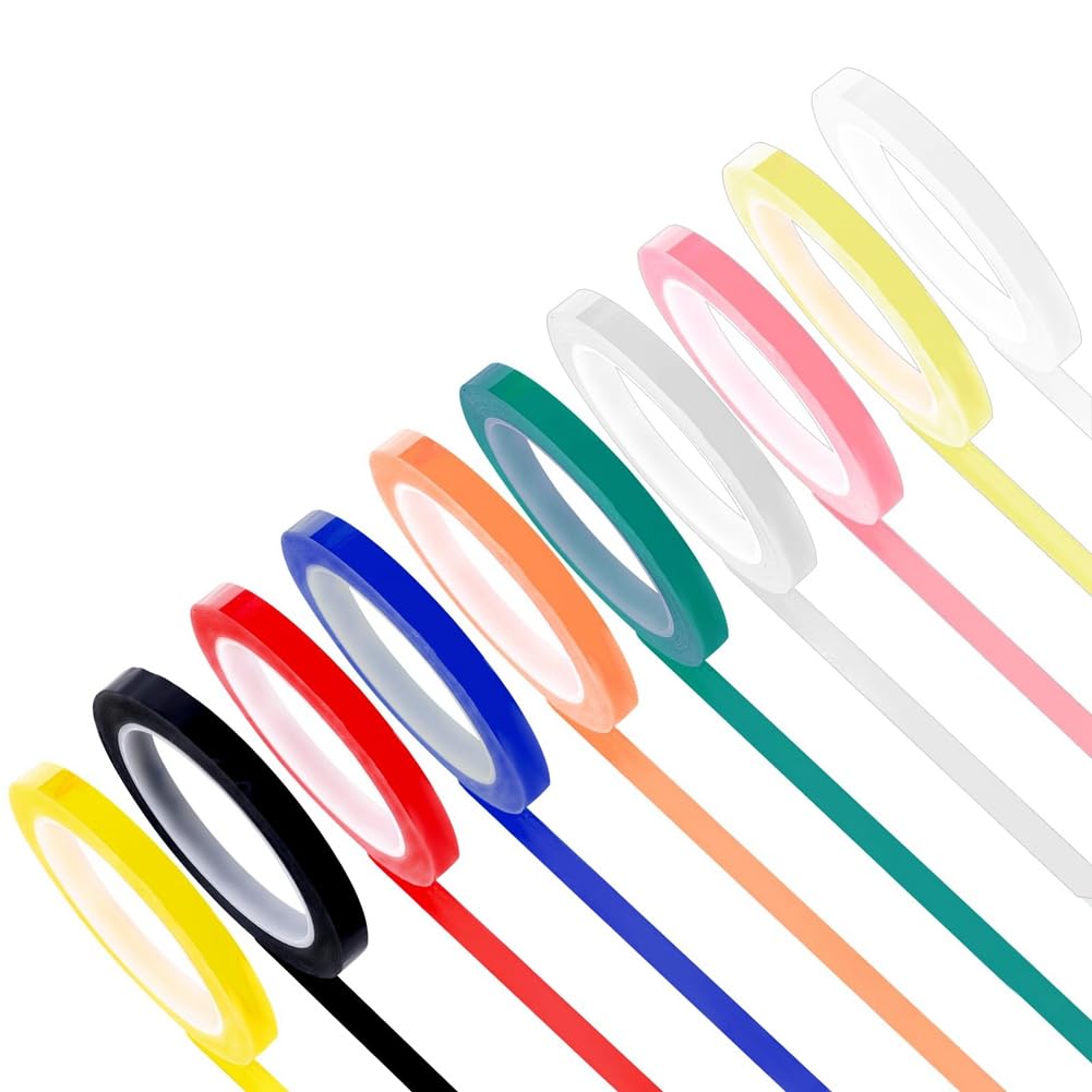 Tsudoku 10 Rolls Autoclave Tape- Tape,0.24 Inch Width 216.5 Inch Length Instruments Identification Tape 10 Colors