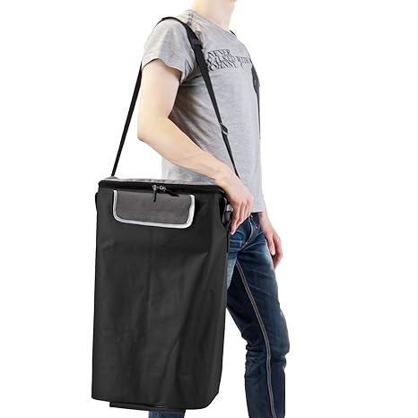 bremermann Ersatzeinkaufstasche für Einkaufstrolley BRINKUM und LEESTE (Schwarz)