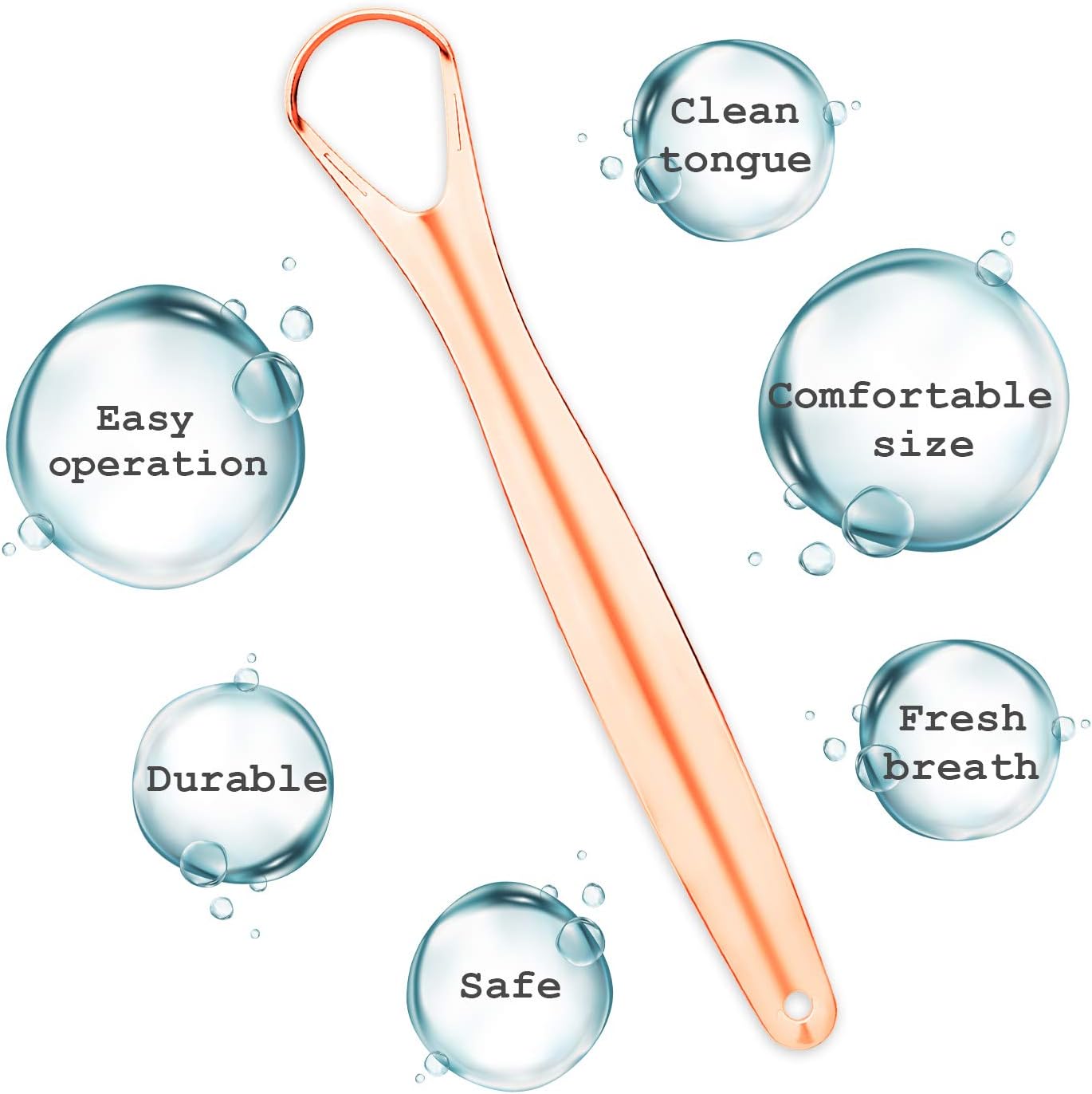 RONAVO Tongue Scraper for Kids & Adults, Right Size for Tiny Mouth,Freshen Bad Breath (Travel Cases Included) - Image 5
