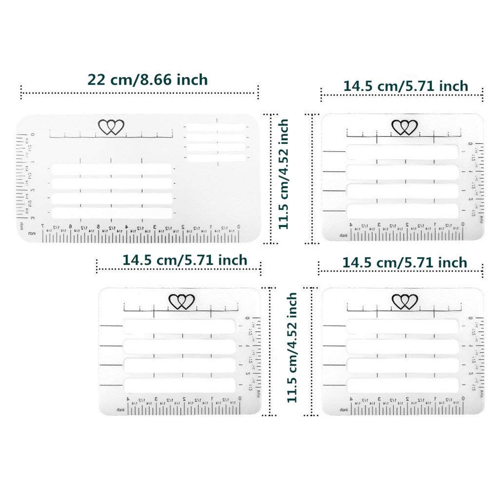 Guida Dritta Per Buste Cucito Biglietti Di Ringraziamento Per Natale E Compleanni Scrapbooking Uooker Righello 4 Stili Per Buste Artigianato Stencil Con Guida Per Indirizzi Luminushair Com Br