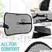 Lumbar Support Pillow for Office Chair and Car Back Support - Double Adjustable Straps and Breathable Mesh for All-Day Comfort, Lower Back and Sciatica Pain Relief