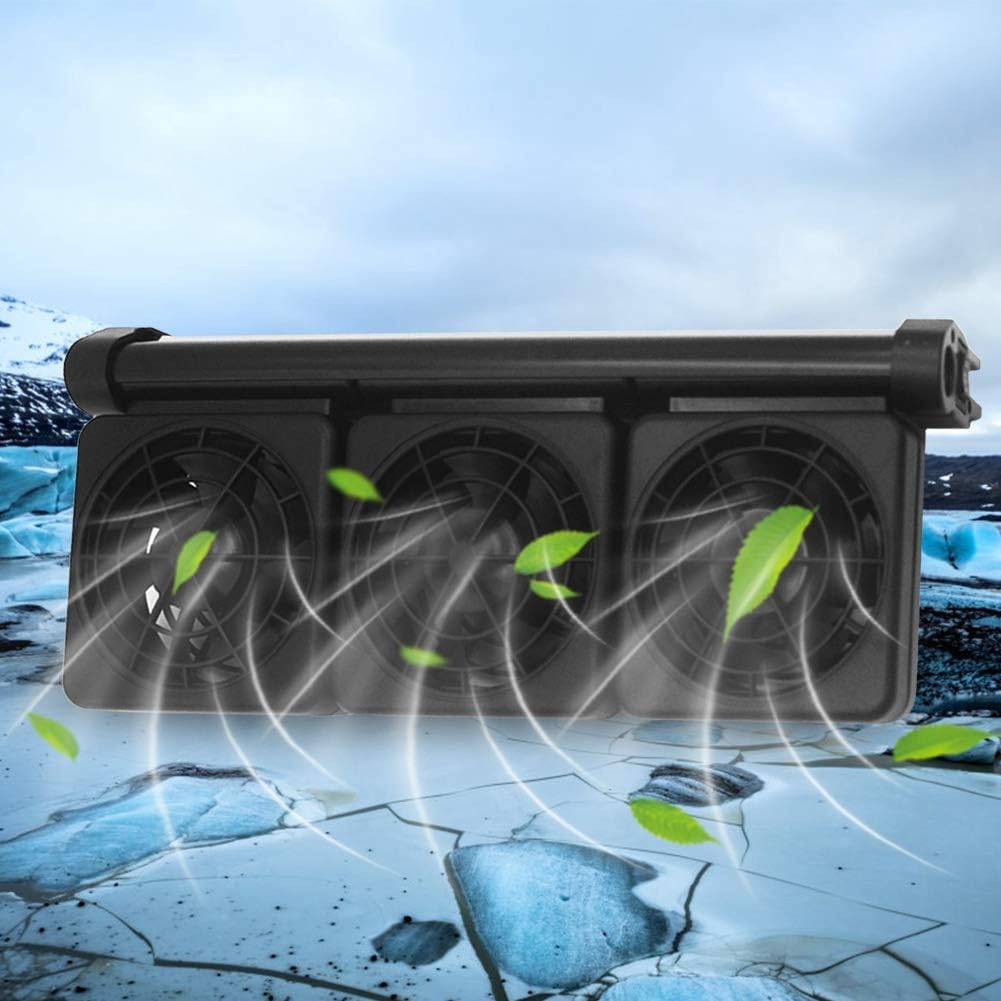 Pssopp Aquarium Adjustable Fish Tank Cooling Fan Heat Dissipation Fans Aquarium ColdWind Cooling System for for Salt Fresh Water Tank(3 Head) - Image 5