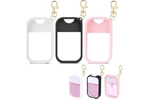 VANEST Silicone Case Compatible with Touchland Hand Sanitizer Spray, Protective Case with Keychain for Spray 1 fl oz