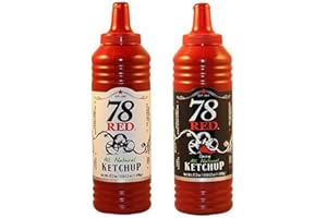 HIMI STORE 78 Red Ketchup All Natural Original and Spicy Combo Pack