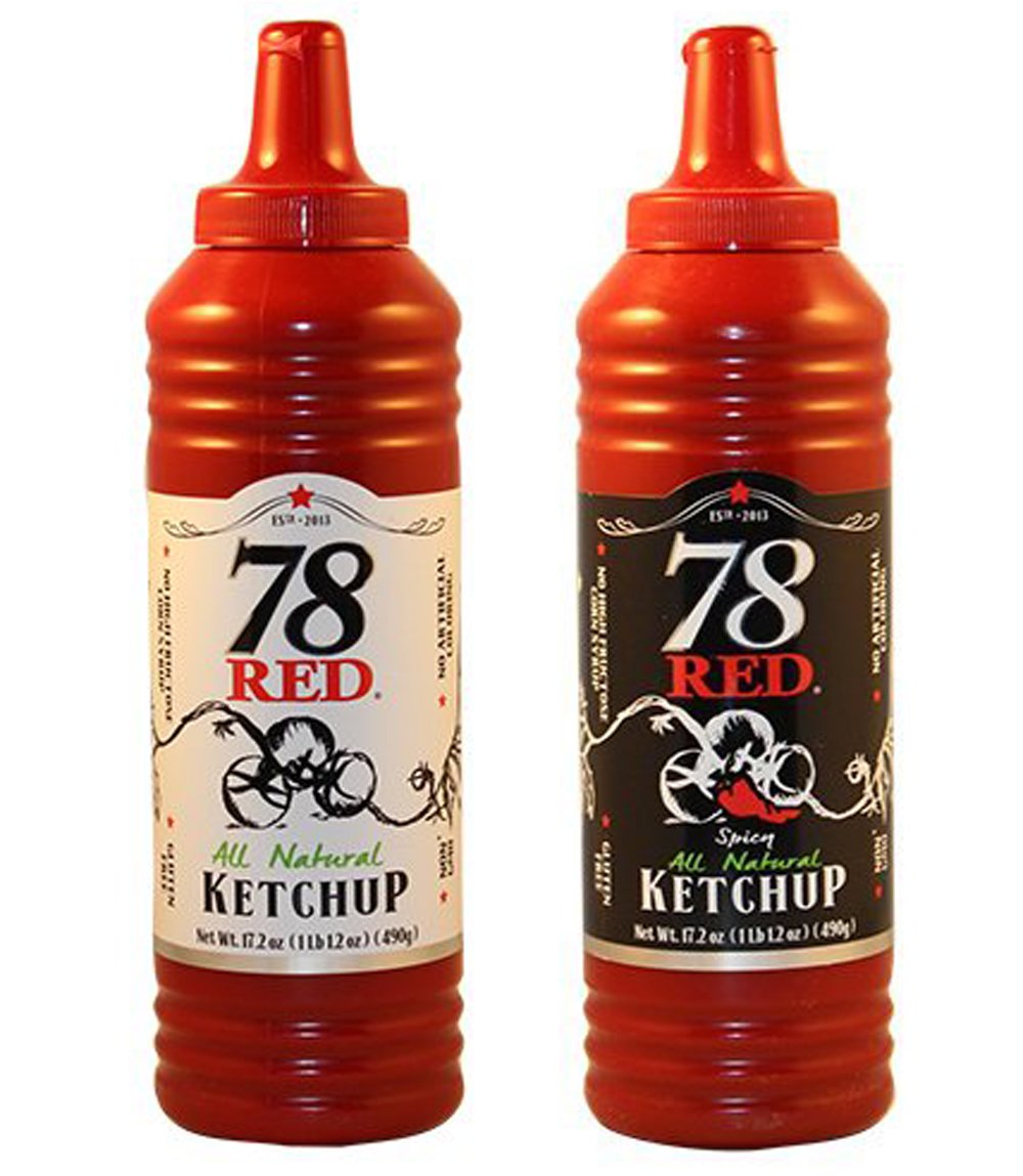78 Red Ketchup All Natural Original and Spicy Combo Pack