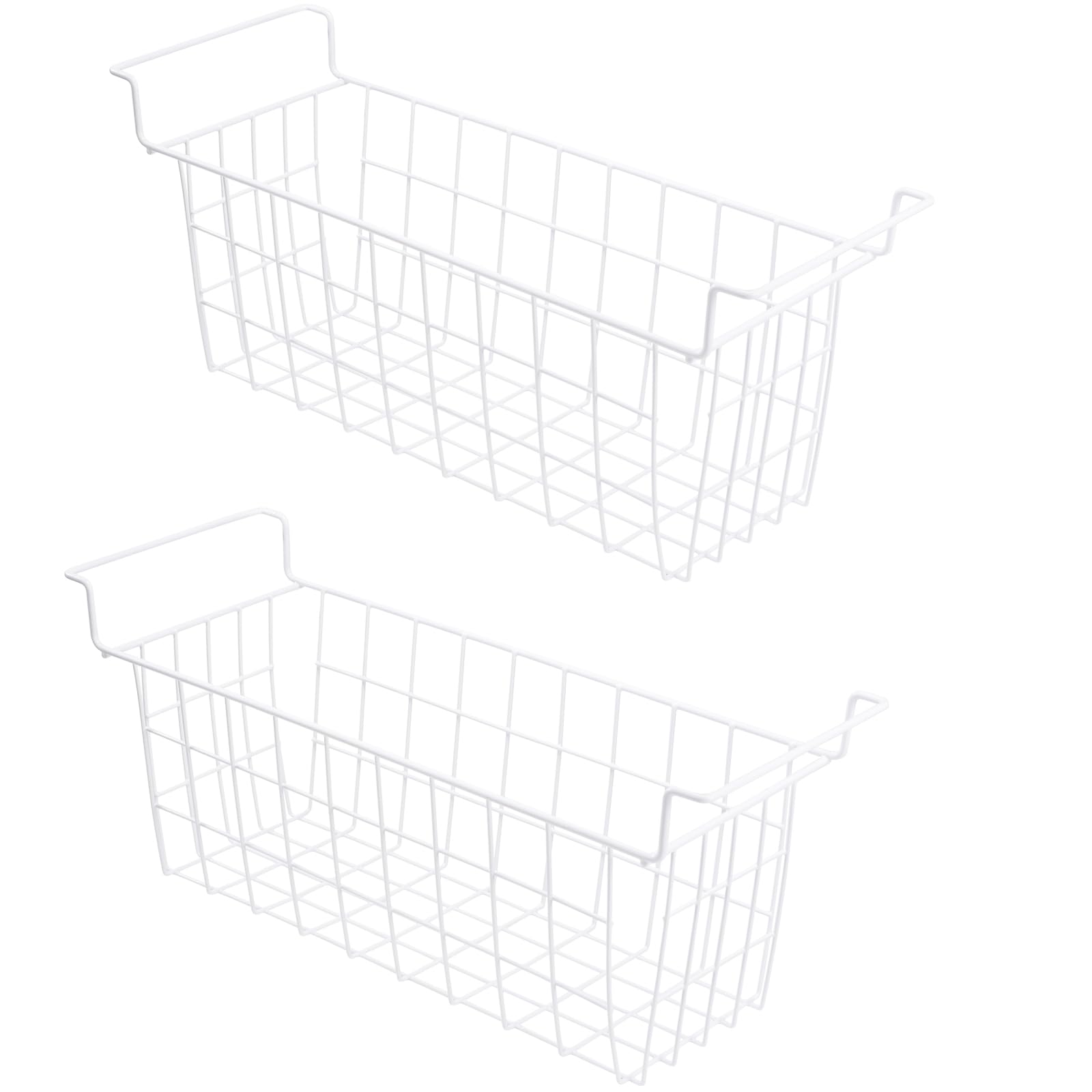 Photo 1 of Homics Chest Freezer Baskets 20.5 Inch, Chest Freezer Organizer Bins Metal Wire Storage Baskets with Hanging Handles for Deep Freezer, Set of 2