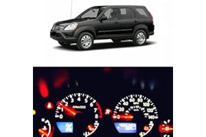 WLJH High Bright White Instrument Cluster Panel Speedometer Gauge Tachometer 12V Full LED Light Package Kits for Honda CRV CR