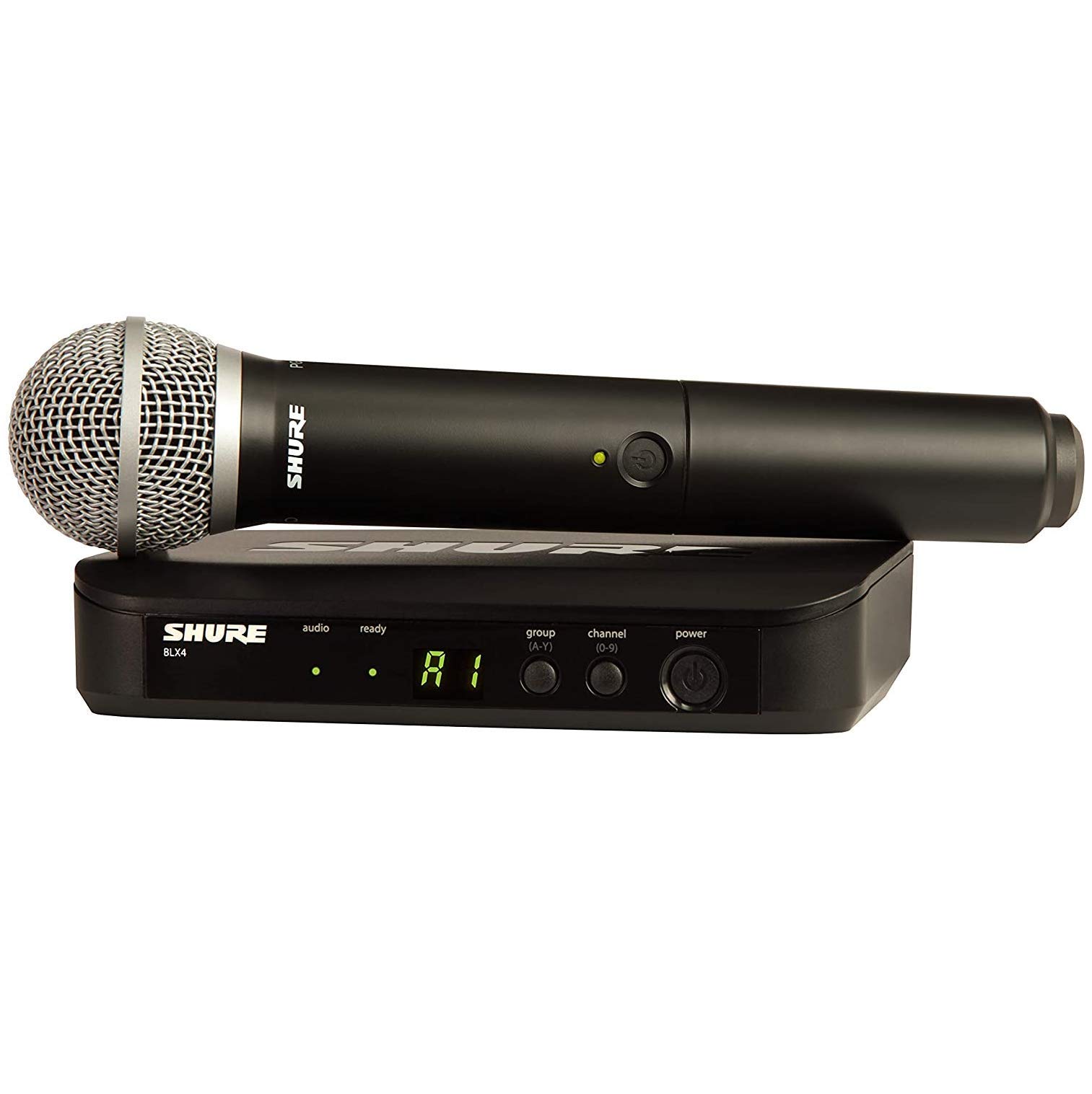 Shure BLX24/PG58 UHF Wireless Microphone System - Perfect for Church, Karaoke, Vocals - 14-Hour Battery Life, 100m Range | Includes PG58 Handheld Vocal Mic, Single Channel Receiver | K3E Band