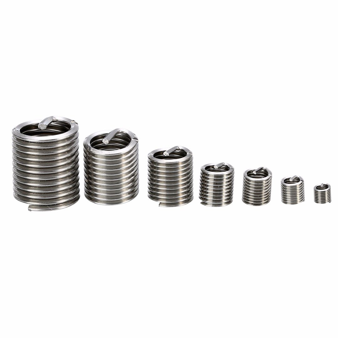 Thread Repair Insert Kit, 60pcs Stainless Steel Thread Repair Insert Kit M3 M4 M5 M6 M8 M10 M12 Helicoil Type - Image 5