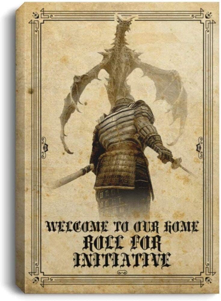 Meaningful Quote Welcome to Our Home Roll for Initiative Gallery Wrapped Framed Canvas Prints –Home Decor Wall Art Best Birthday Present for Your Child/Children On Christmas, Anniversary 32 (16