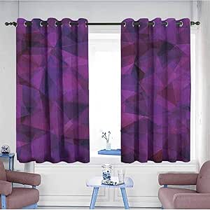 HOMEDD Cortinas opacas con aislamiento térmico, inspiradas en el vidrio