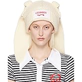 WTREPKON Knitted Beanie Hat Cute Rabbit Long Ears Fun Caps Fluffy Winter Warm Knitted Rabbit Hats Outdoor Slotty Cap