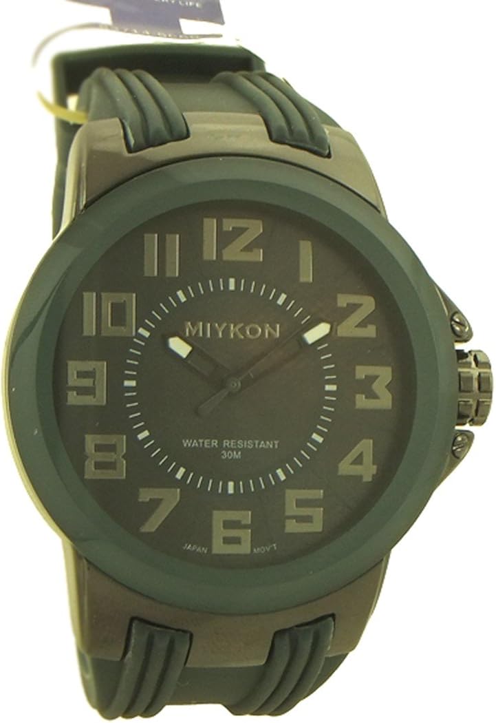 Miykon Sport style Analog Men's Rubber Strap Watch grey and