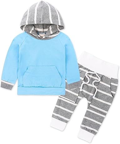 Day8 Ensemble Bebe Fille Hiver Chic Vetement Bebe Garcon Naissance Printemps Pas Cher Manteau Garcon Fashion Blouse Chemise Haut Top T Shirt Sweat Fille A Capuche Pantalon 80 6 9 Mois Bleu Amazon Fr