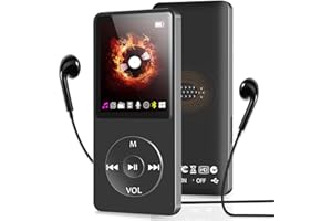 SKYBESS MP3 Player with Bluetooth, 32GB MP3 Music Player with TF Card Slot, Portable Mp3 Players with FM Radio/Video/Shuffle Playback Function with Exterior Speaker, Including Earphones