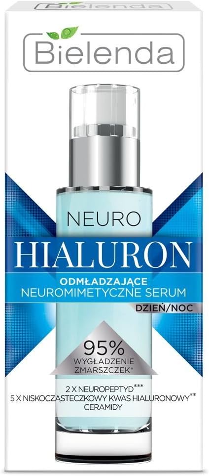 Bielenda Neuro Hialuron Neuromimic Rejuvenating Face Serum Day Night 30ml