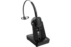 INNOTALK Wireless Headset Compatible with Polycom, Poly All VVX Models VVX150, VVX250, VVX350, VVX450, VVX500, VVX600, VVX1500 etc. - Remote Answering Feature Desk Office Phone Call Center Headset
