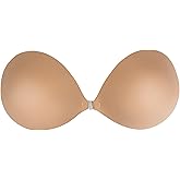 NOOD Luxe Push Up Adhesive Bra – Reusable, Push Up Backless Bra for Women, Silicone Breast Lift, Sweatproof, Seamless, Invisible Under Clothes, Secure Fit & Durable – No. 5 Soft Tan, A