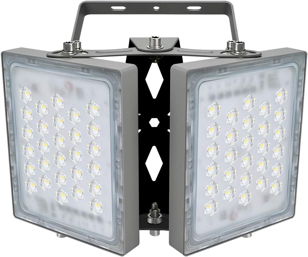 100W LED Flood Light, STASUN 9000lm Outdoor Security Lights with Wider Lighting Angle, 5000K Daylight, Adjustable Heads, IP65 Waterproof Outdoor Wall Lighting for Yard, Street, Warehouse