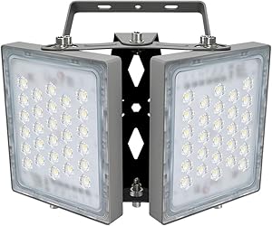 100W LED Flood Light, STASUN 9000lm Outdoor Security Lights with Wider Lighting Angle, 5000K Daylight, Adjustable Heads, IP65 Waterproof Outdoor Wall Lighting for Yard, Street, Warehouse