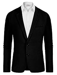 Men's Casual 2 Buttons Linen Suit Blazers