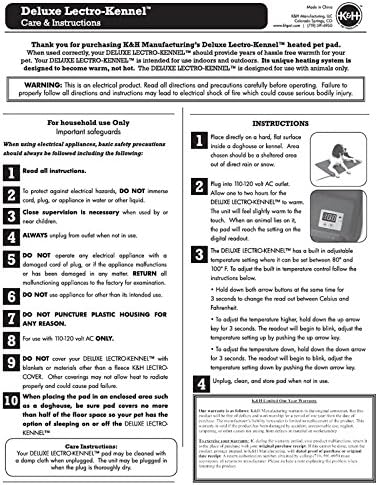 deluxe lectro kennel heated pad