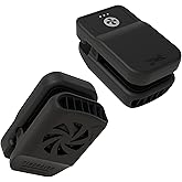 Tigeraire Lil Breezy Clip-On Hat Fan – Mini Personal Portable Hat Fan with 8 MPH Airflow, 6H Runtime | Face Cooling for Golf, Outdoor Sports, Travel | Silent & Rechargeable | Hat Clip Design - Black