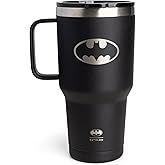 Smartshake DC COMICS Bohtal Nomad Tumbler, 900ml / 30 oz, Keeps Drinks Hot for 4 Hours & Cold for 8 Hours, Double-Wall Vacuum, Fits Cupholders, Portable Tumbler (Batman)
