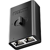 VCELINK 1000Mbps Passive Ethernet Selector, CAT6 Ethernet Switch, 1-Pack | Power-Free Passive Operation, PoE Support, 1000Mbps Ethernet on off Switch