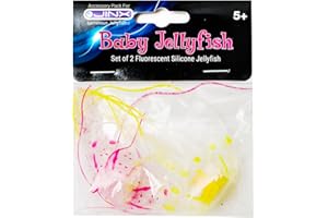 Baby Jellyfish Accessory for JINX Luminous Jellyfish Lamp - Small Silicone Jellyfish Kit - Night Light Enhancer for Mood Lighting (Set of 2)
