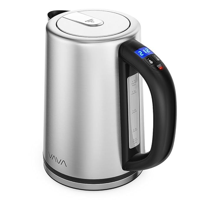 Electric Kettle, VAVA RealTime LED Display Tea Kettle with Temperature